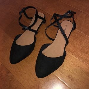 Black strappy sandals